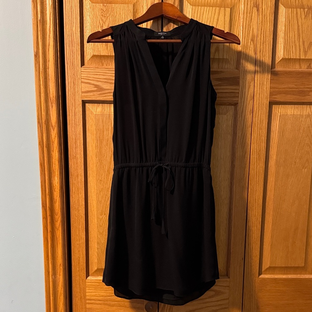 Babaton Black Silk Dress
